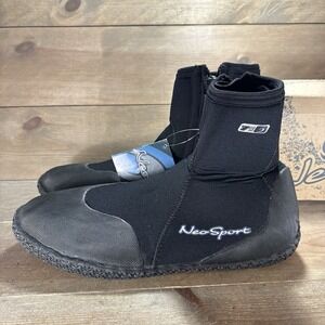 neosport mens size 13 shoes black neoprene dive boots